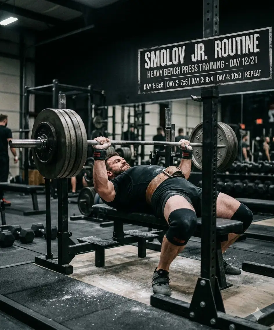 Rutina Smolov Jr: Gana Fuerza para Press Banca y Sentadilla